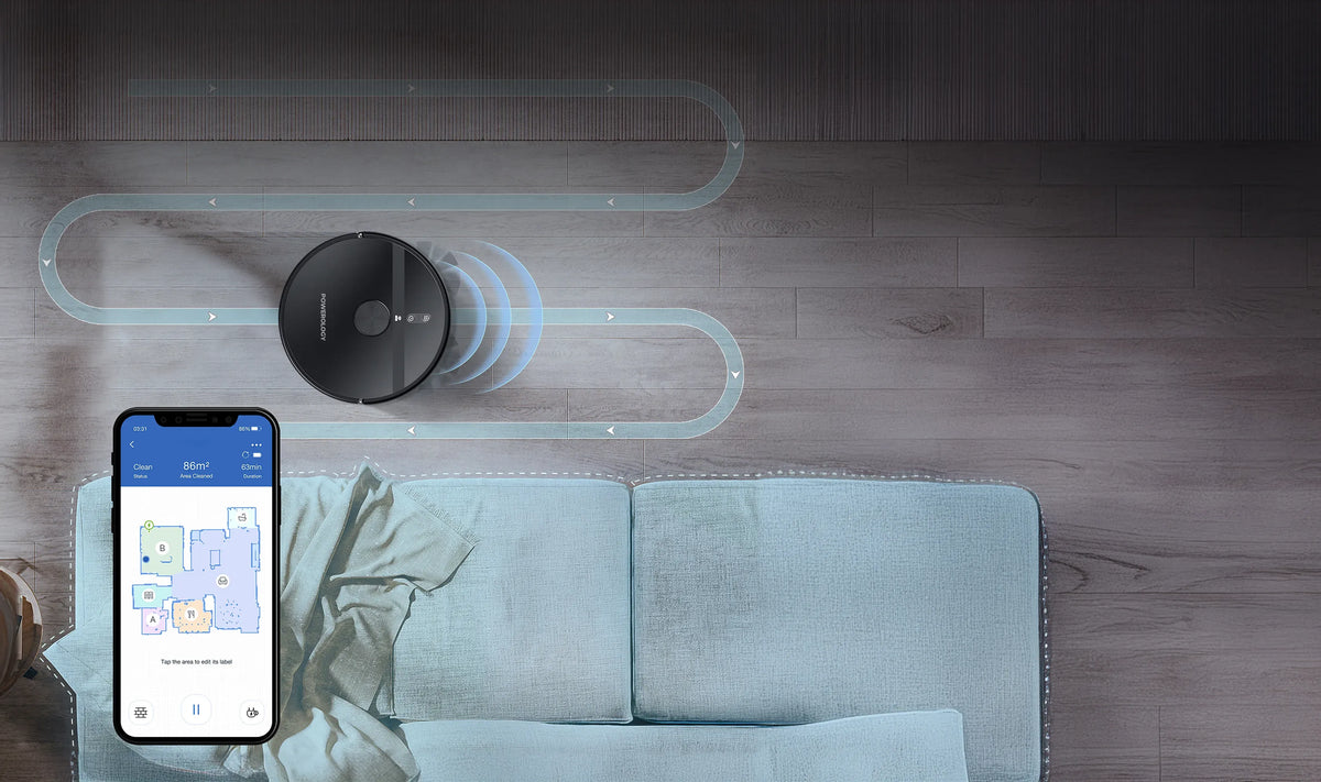 Powerology Smart Station Robot Vacuum Mop Black – image 21