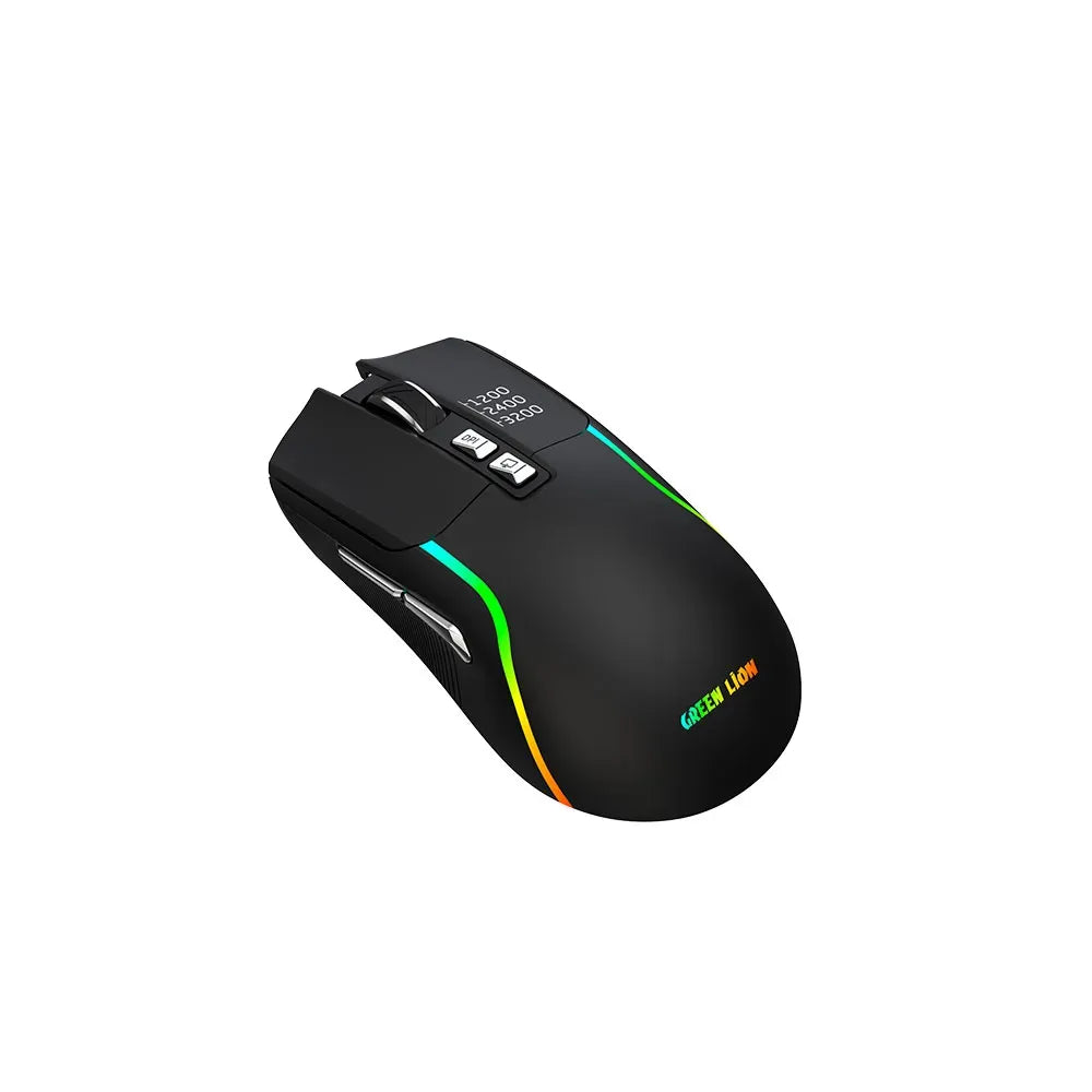 Green Lion Rechargeable Gaming Mouse Black – image 2