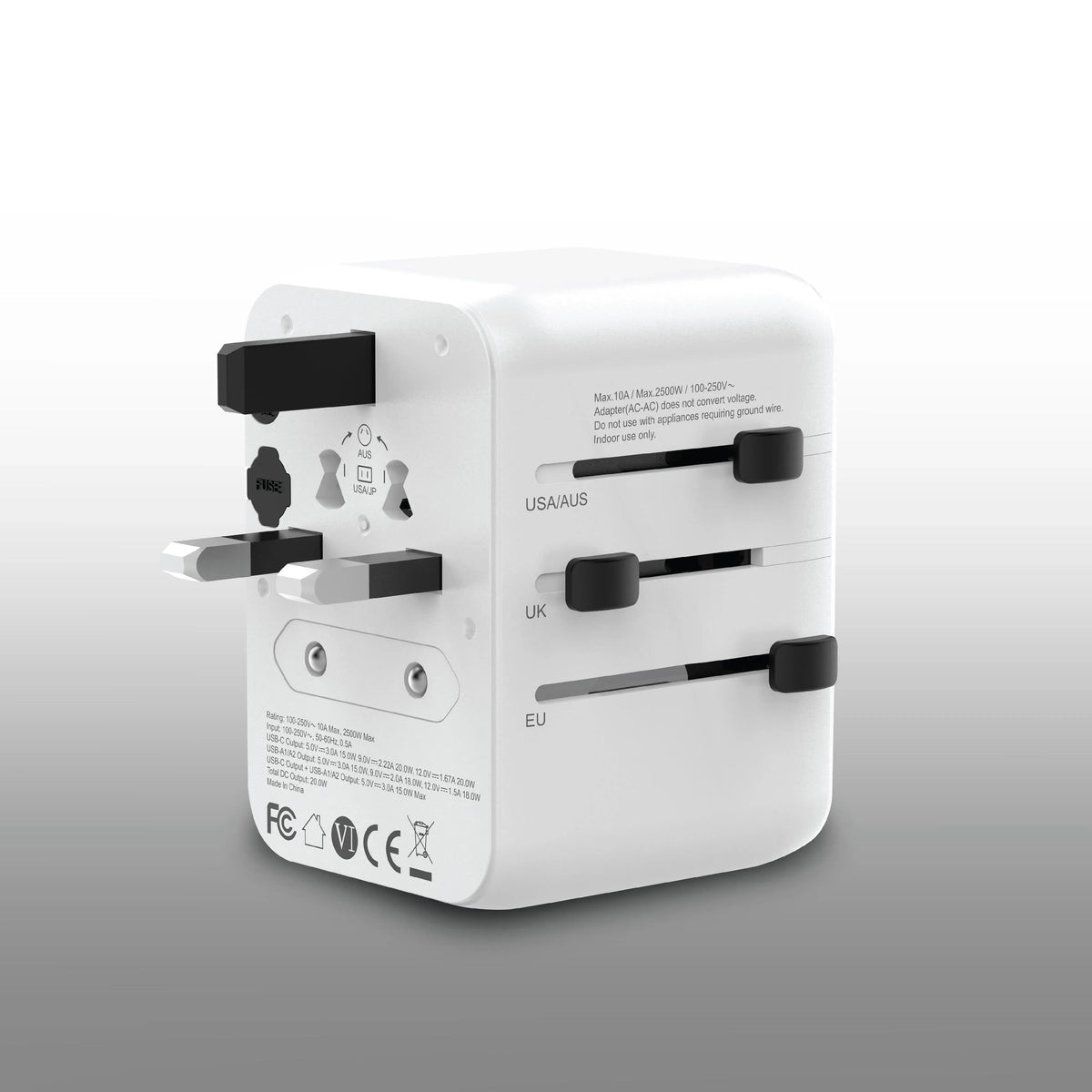 Green Lion 20w Universal Travel Adapter White – image 5
