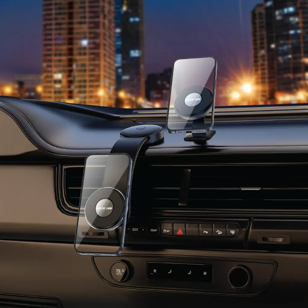 Green Lion 2 In1 Magflex Car Phone Holder Black – image 3