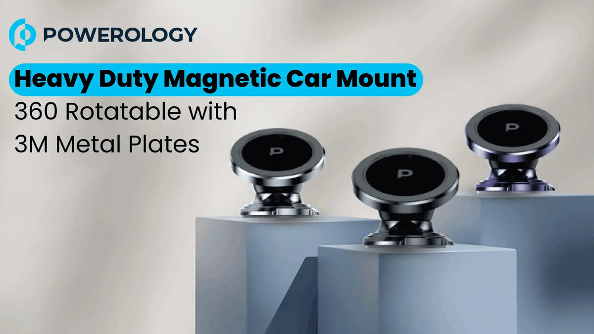 Powerology Heavy-Duty Magnetic Dash Mount - Purple