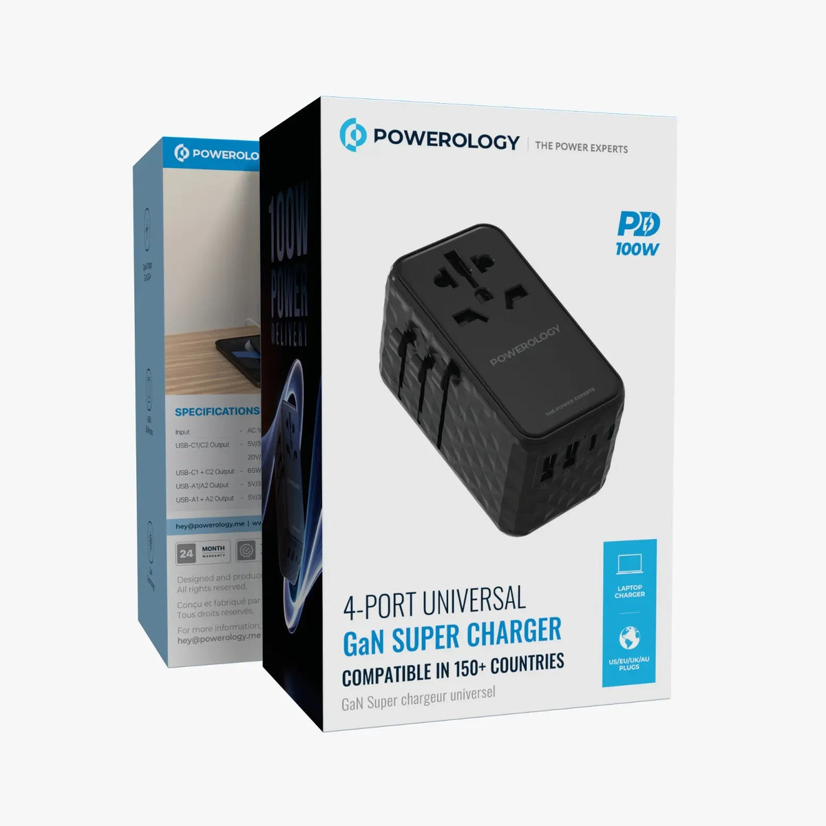 Powerology 4 Port Universal Gan Super Charger 100w – image 10