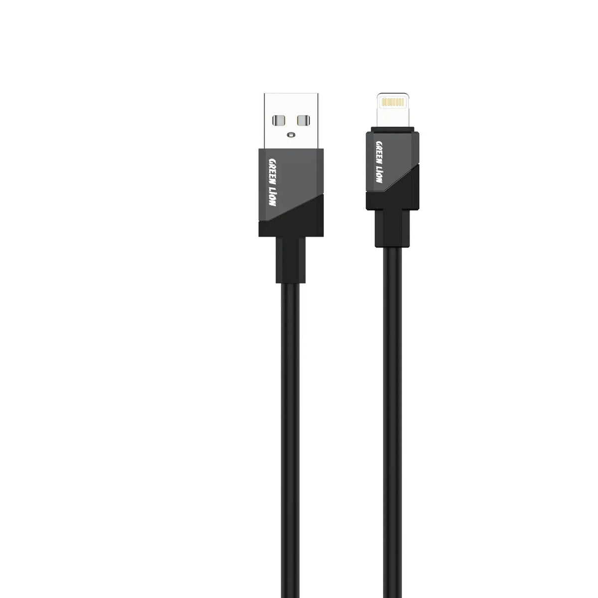 Green Lion USB A to Lightning Silicone Cable Black – image 2