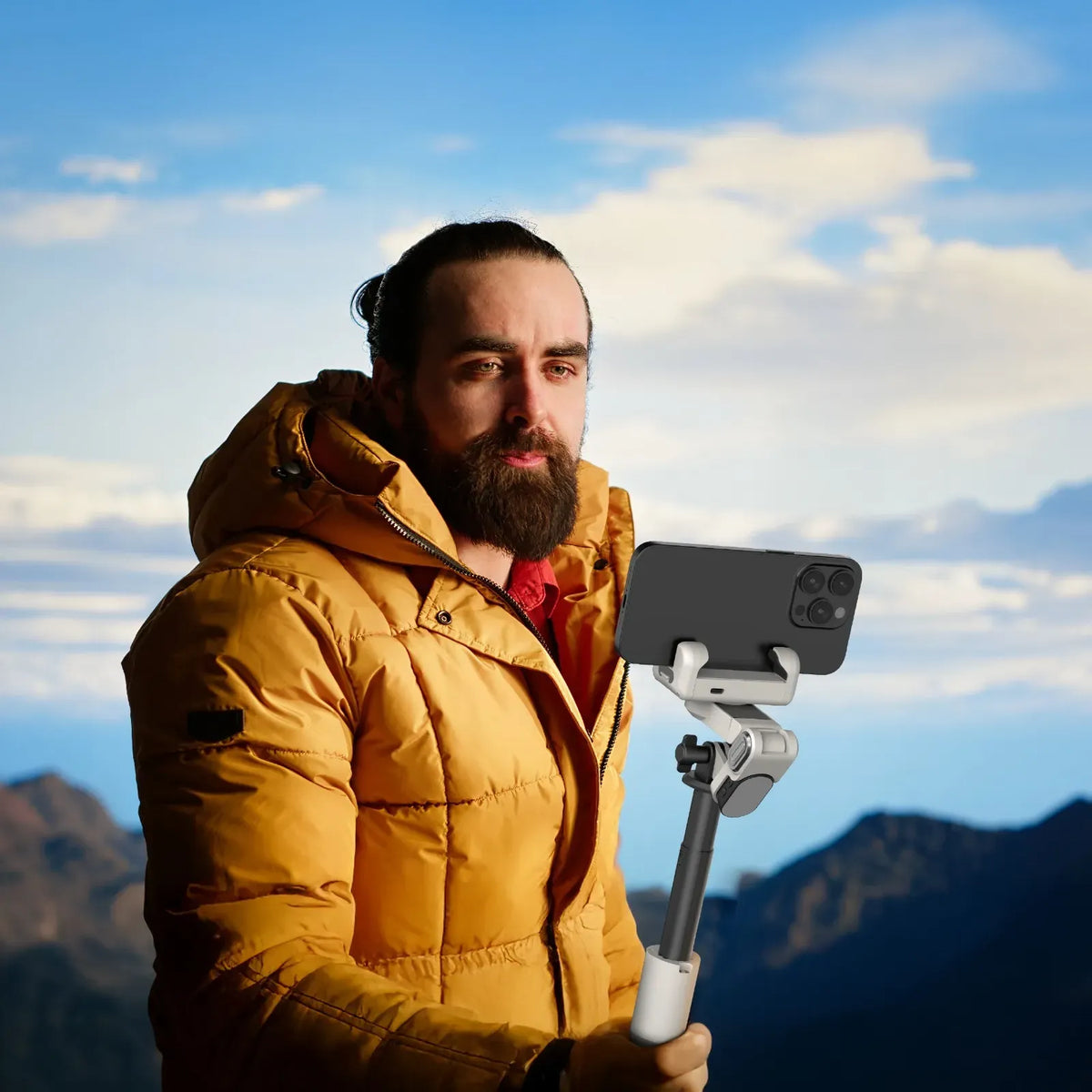 Green Lion Palermo Gimbal Tripod Stand with Remote Control White – image 2