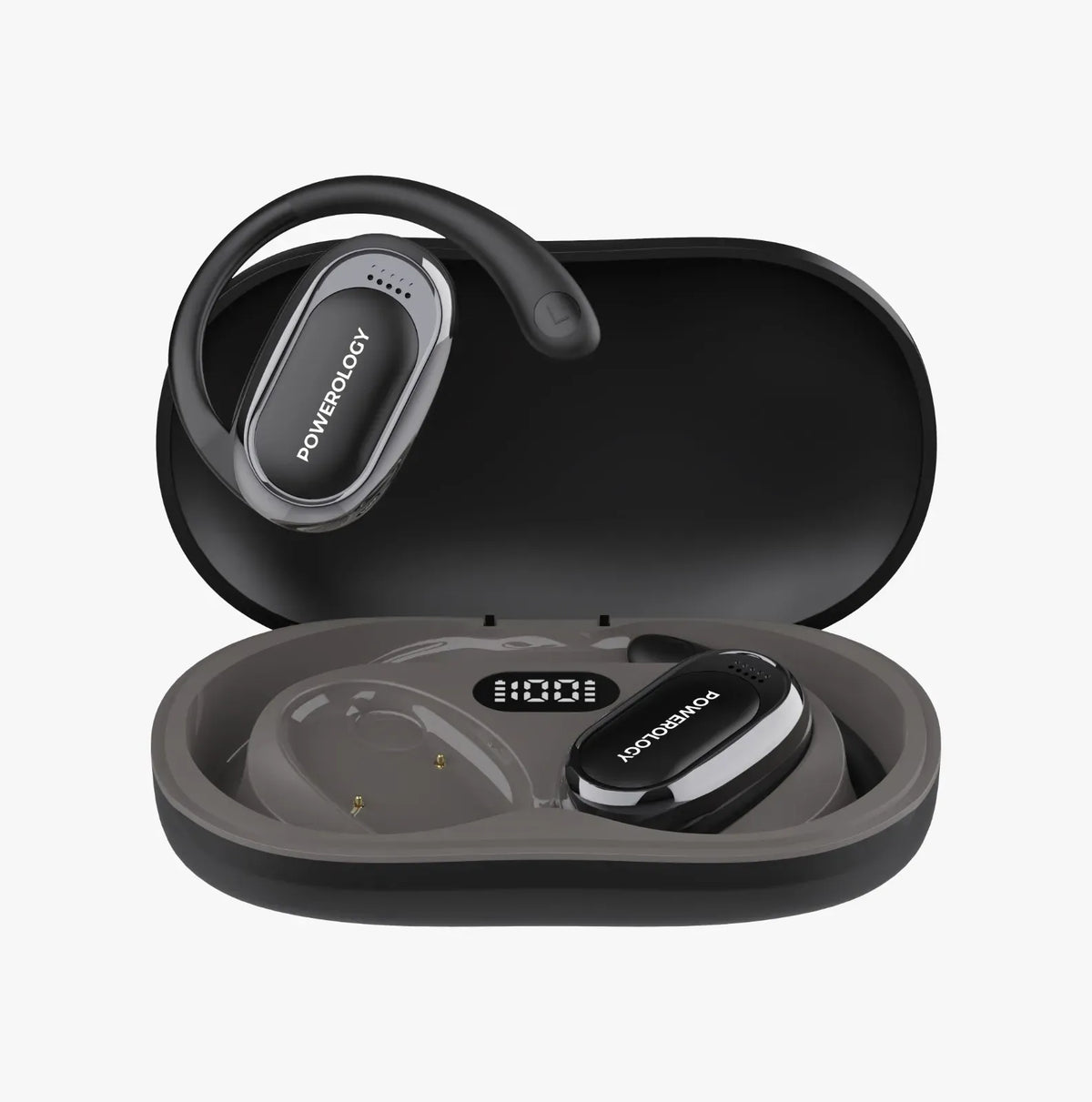 Powerology Oura Open-Ear Headphones - Black