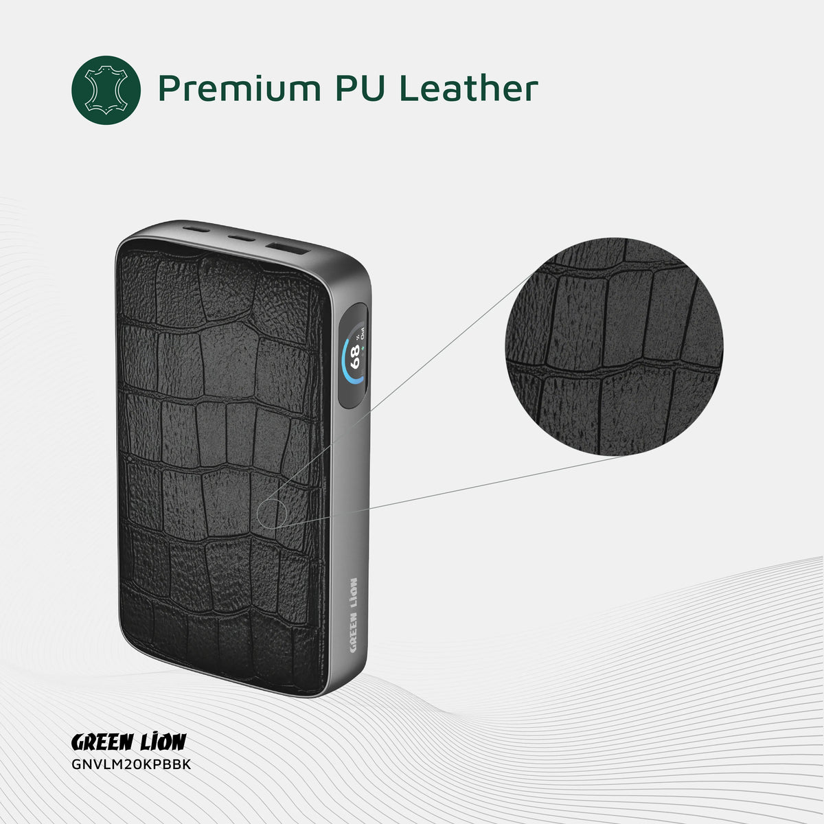 Green Lion Valmont 20000mAh Power Bank PD 100w Black – image 6