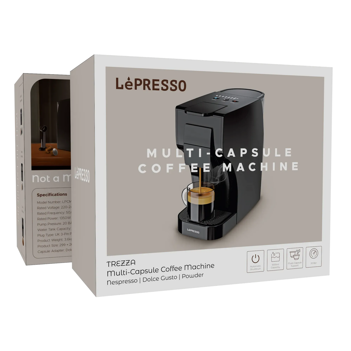 LePresso Multi-Capsule Coffee Machine - Black – image 3