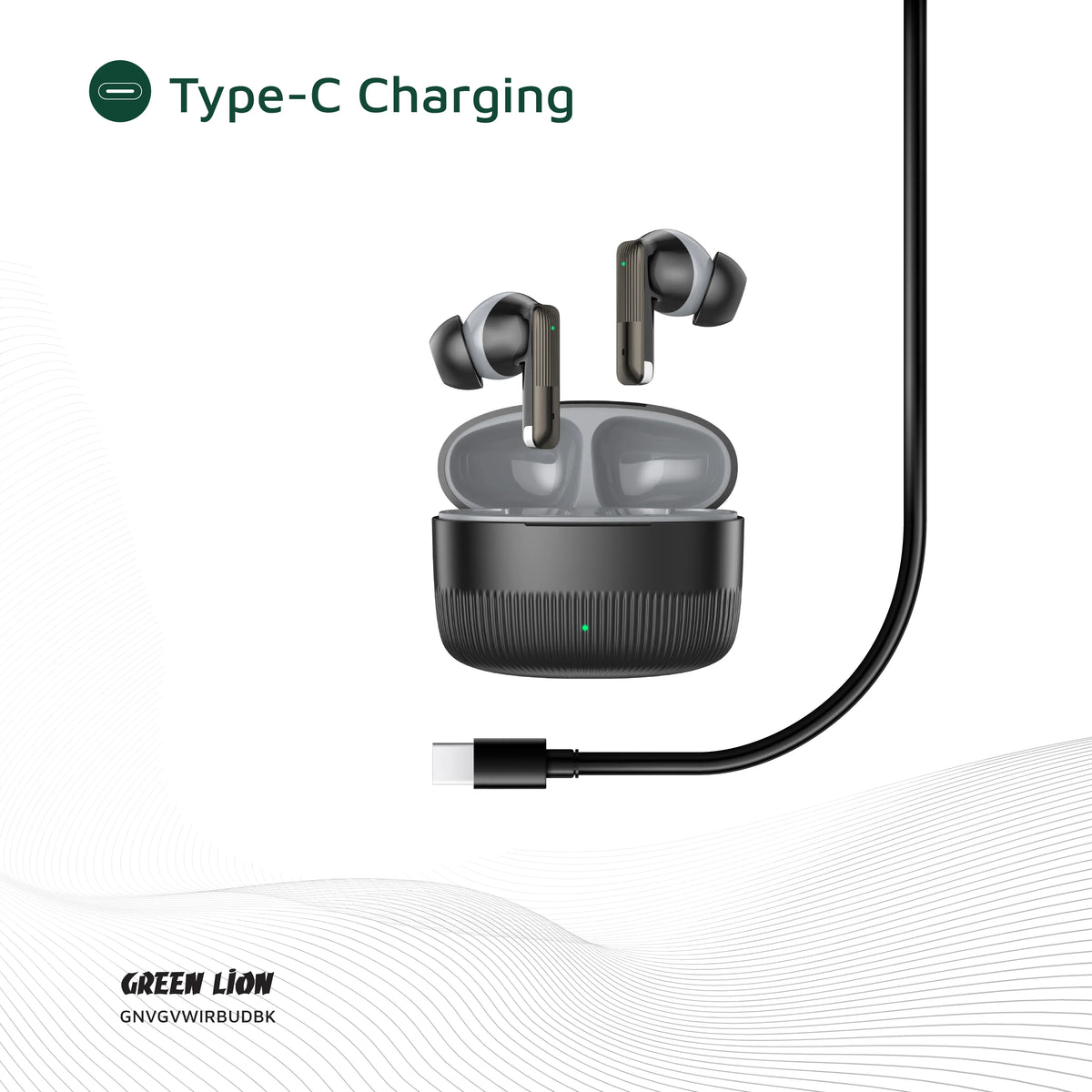 Green Lion Vancouver Wireless Earbuds - Black – image 10