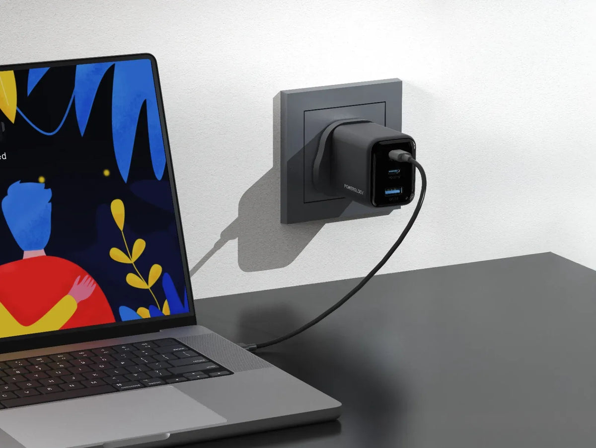 Powerology Volt X 67w Multi Port Gan Wall Charger Black – image 4