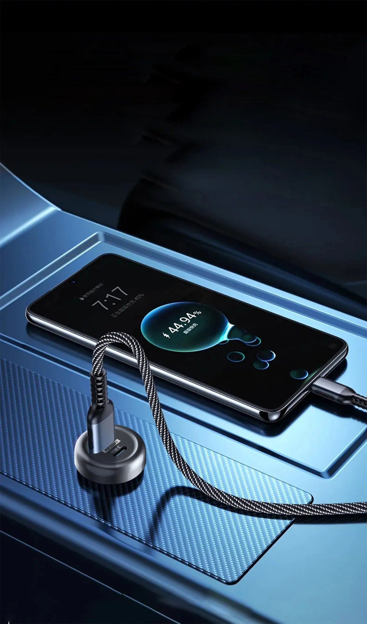Powerology 35w Transparent Car Charger A C Port Version – image 12