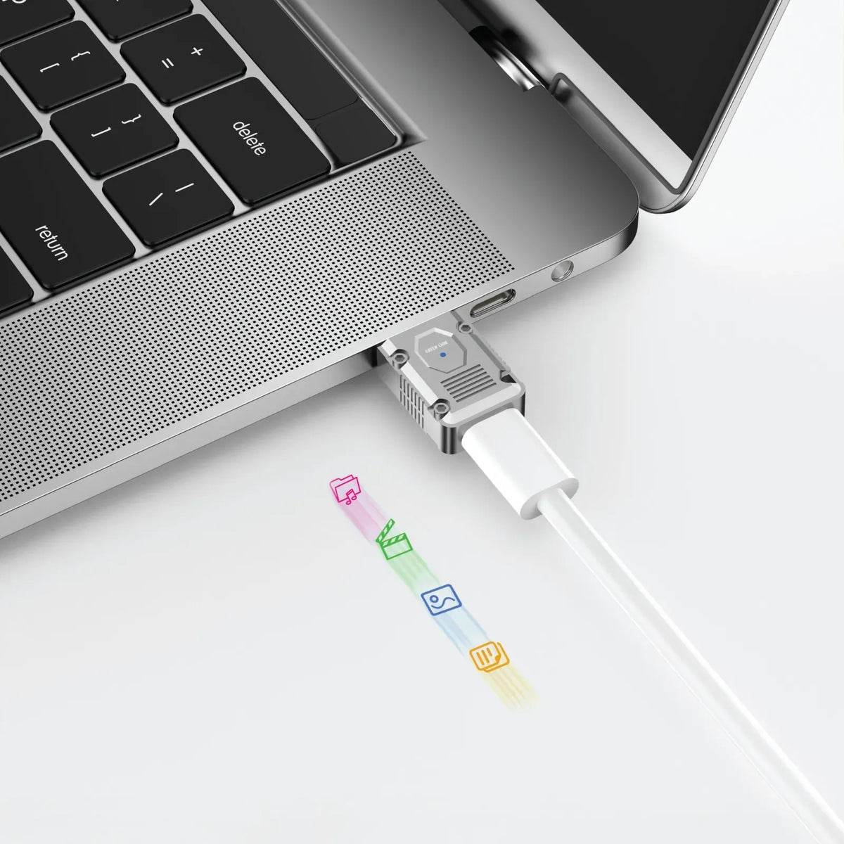 Green Lion Otg Adapter USB A to USB C 120w Silver – image 4