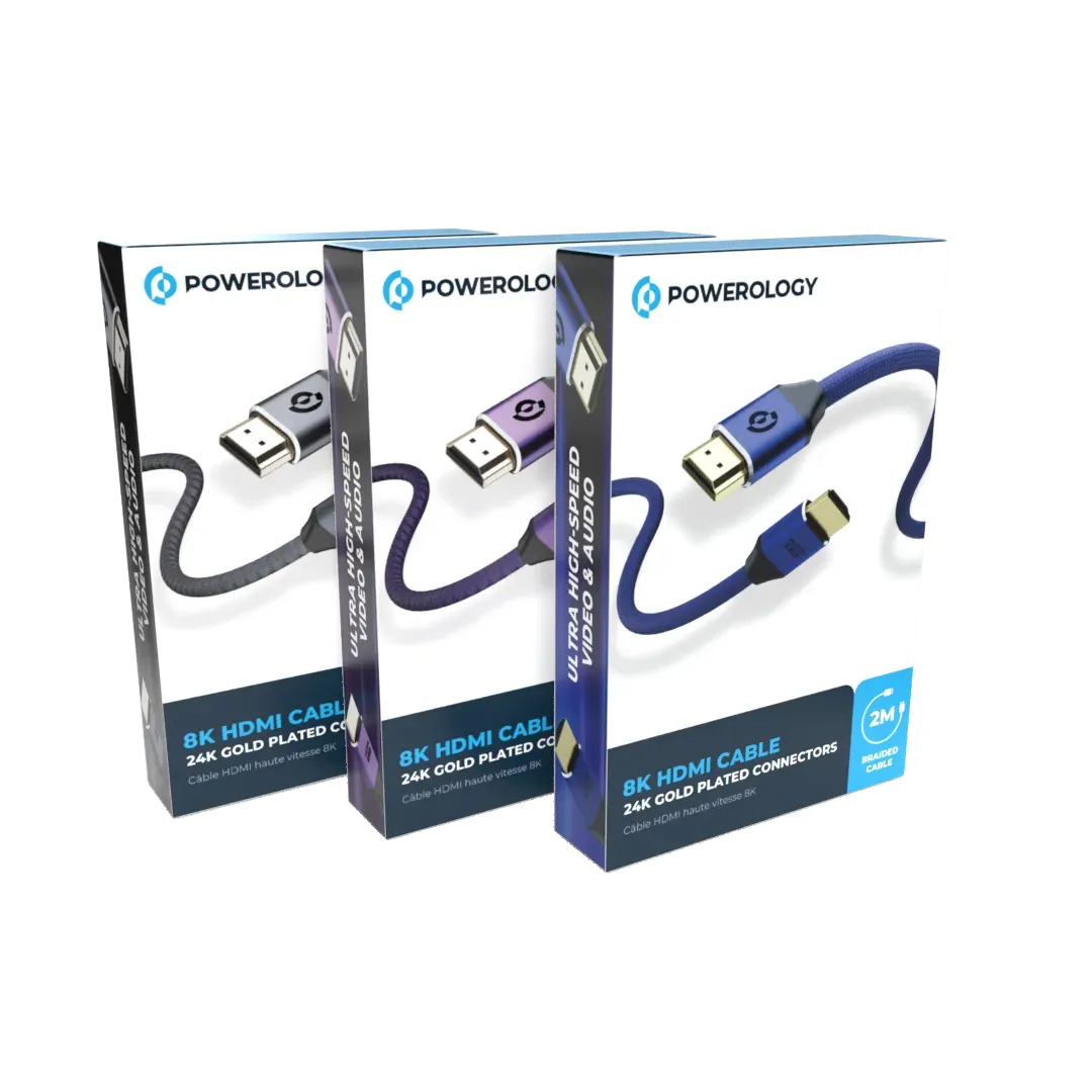 Powerology 8 KHDMI Braided Cable 2 M - Purple – image 9