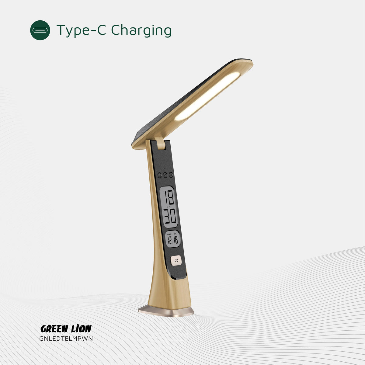 Green Lion LED Table Lamp Wooden – image 10
