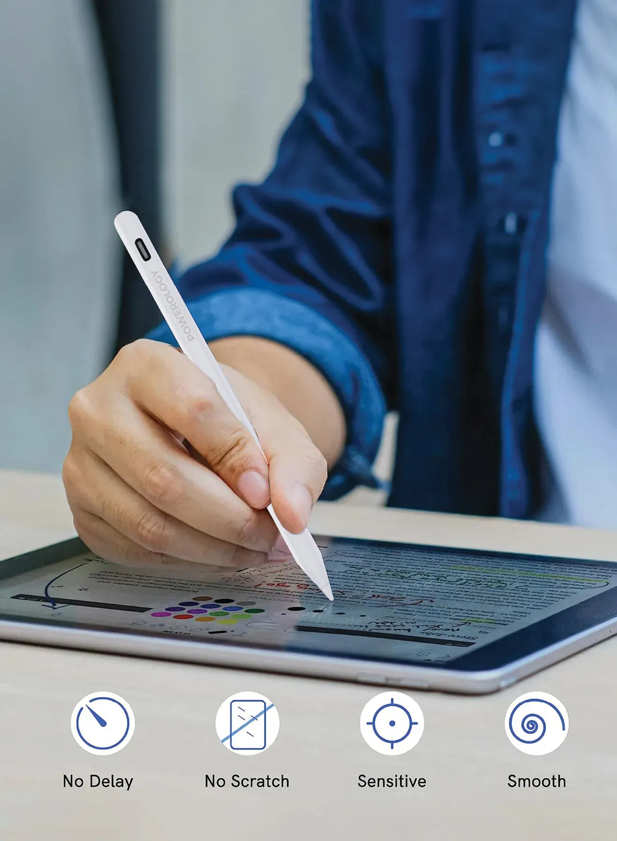 Powerology Pencil Pro(2018-2022 i Pad Models) - White – image 8