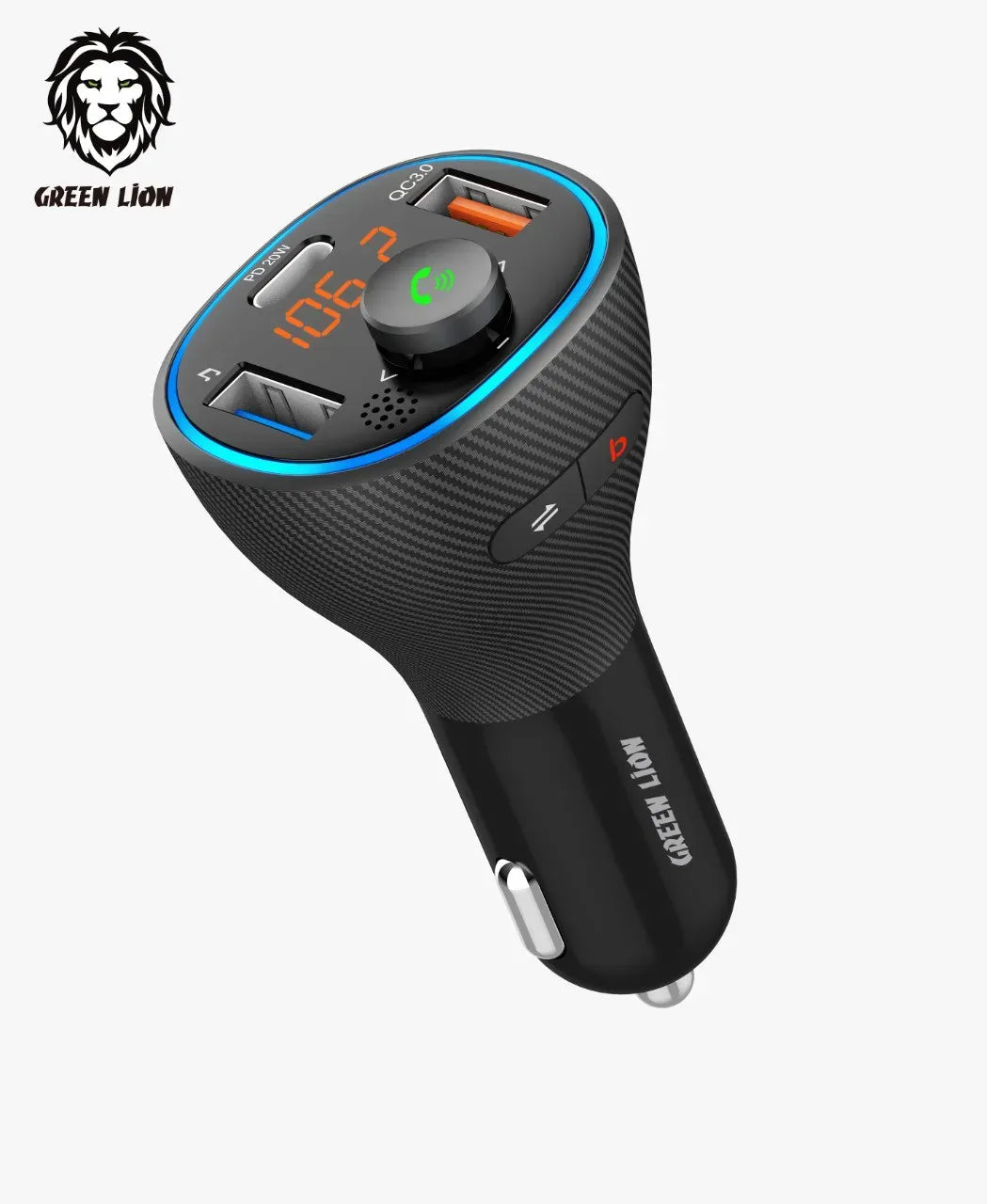 Green Lion Wireless Hands Free Car Kit with Built in Fm Transmitter Qc3 0 PD 20w 38w – image 3