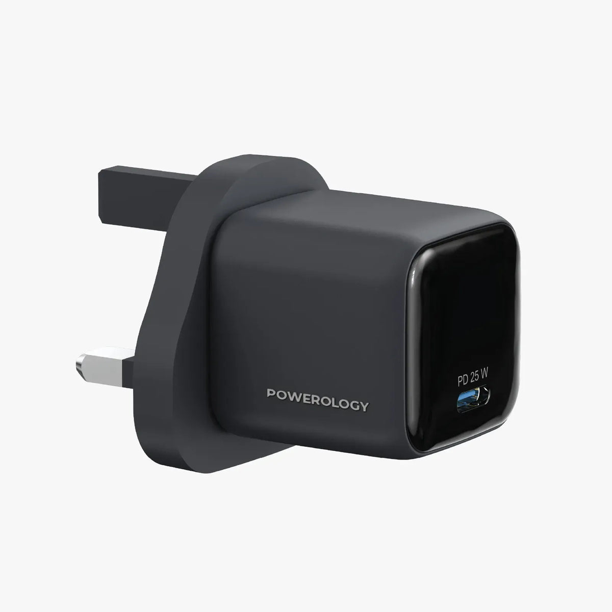 Powerology Volt-X 25 W Mini Gan Wall Charger Chargeur Mini Gan 25 W - Black – image 3