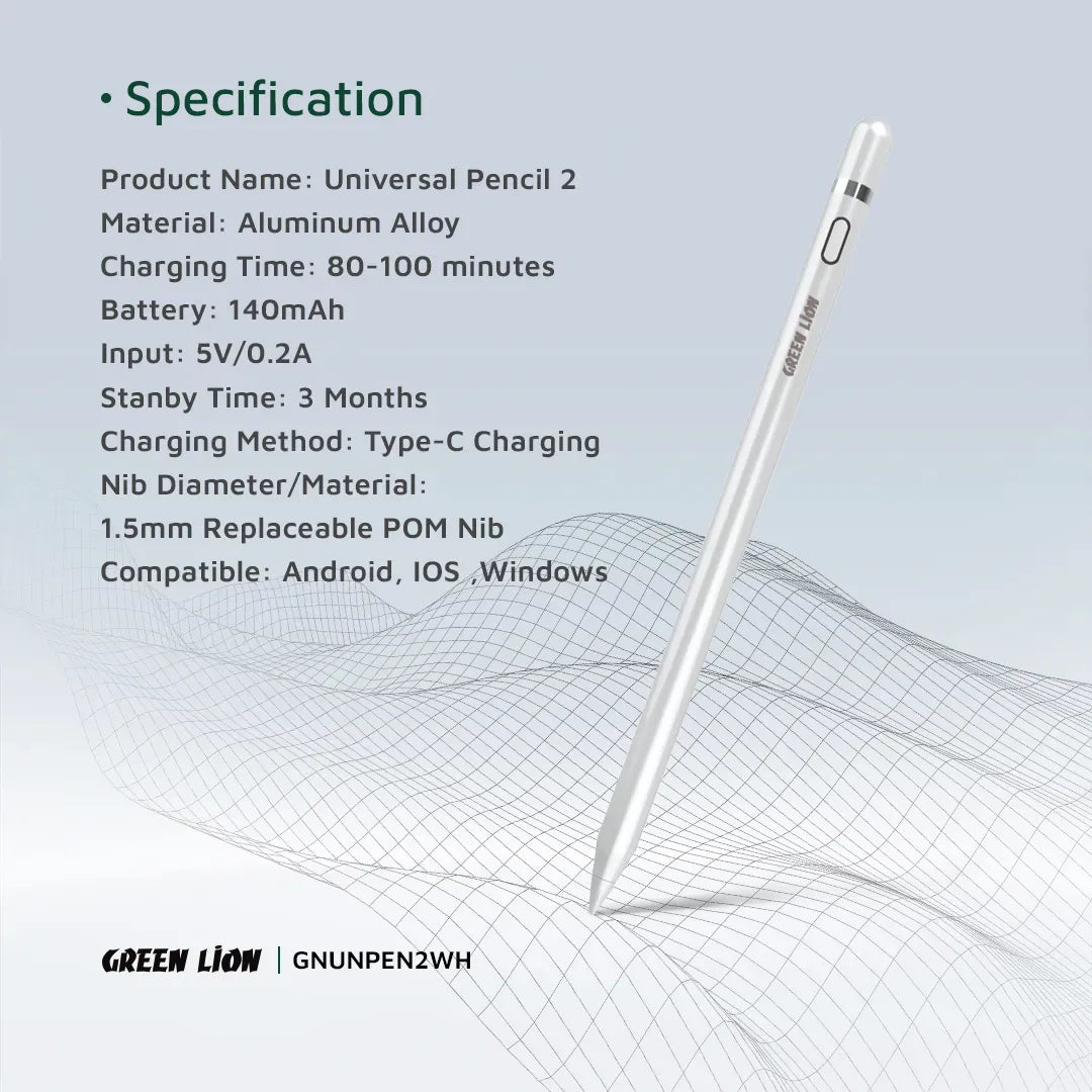 Green Lion Universal Pencil 2 White – image 10