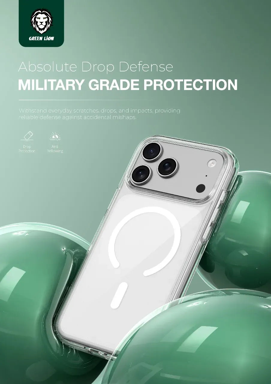 Green Lion Ultra Clear MagSafe Case for Iphone 17 Pro Clear – image 7