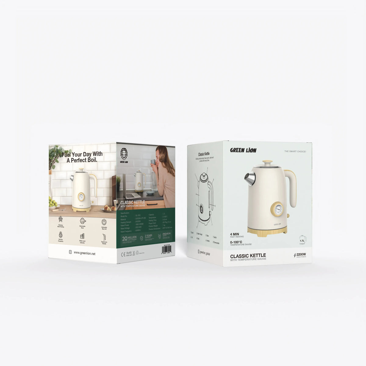 Green Lion Classic Kettle 1.7 L 2200 W - Beige – image 5