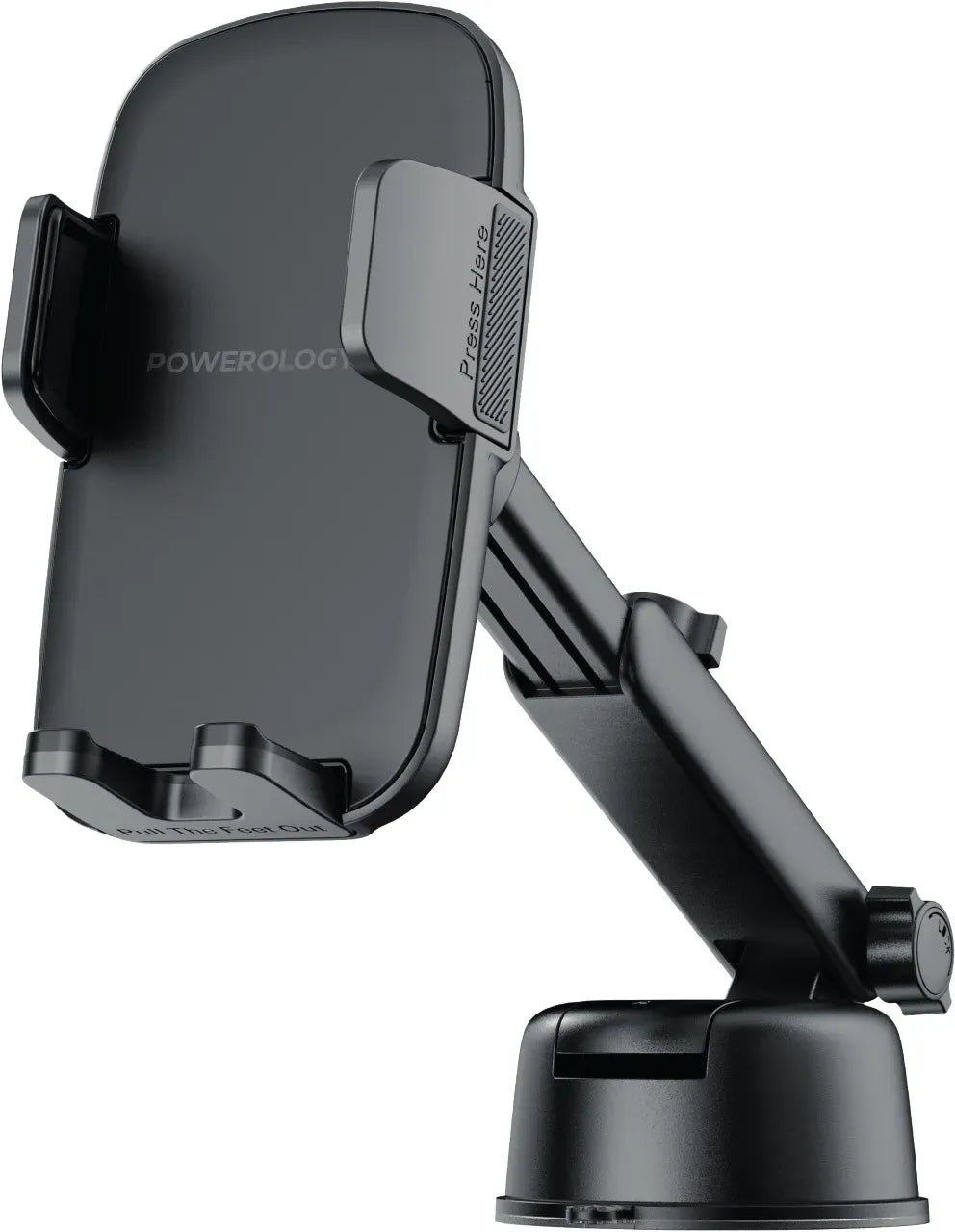 Powerology Raven Auto Clamping Car Phone Mount Black – image 2