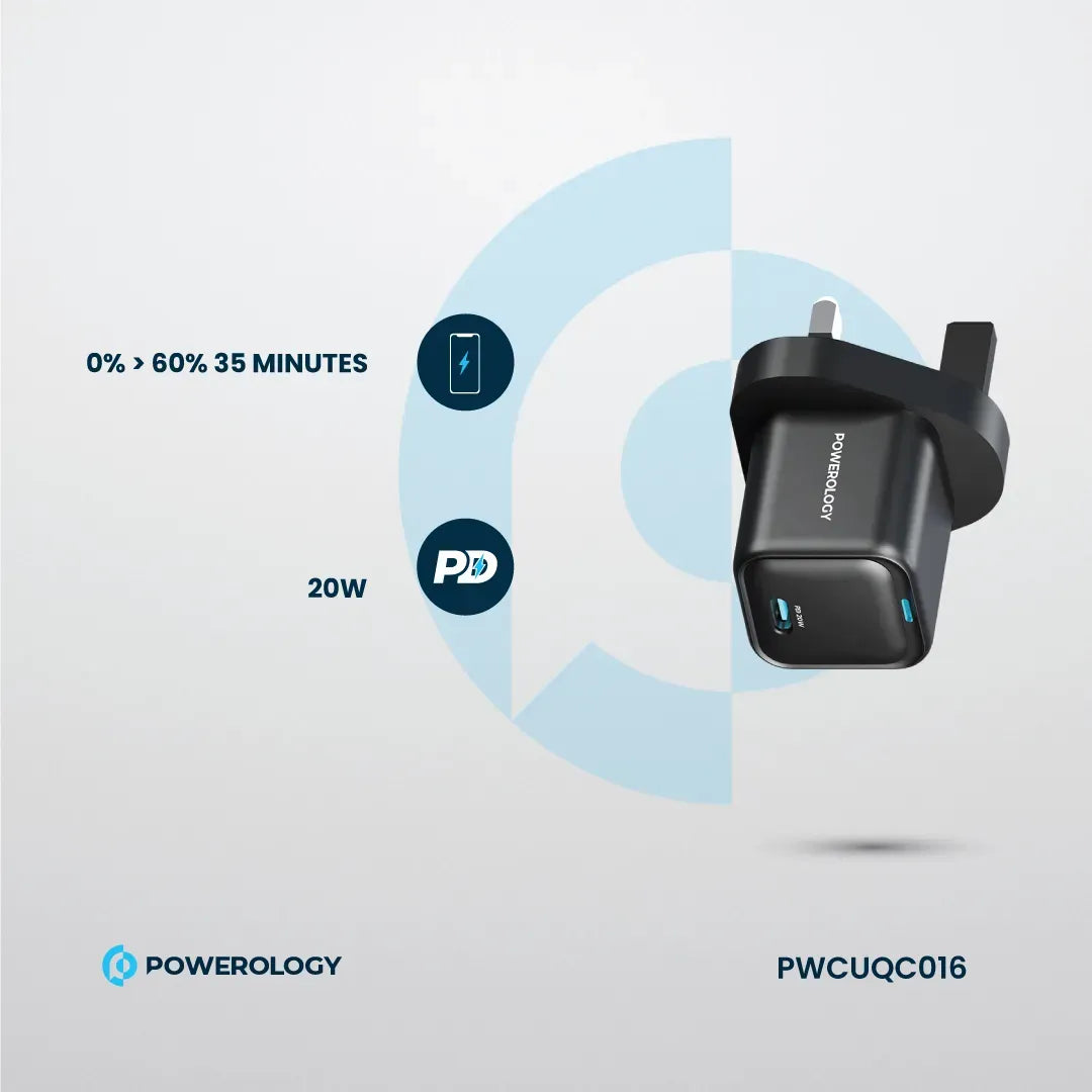 Powerology Ultra Compact Gan Charger Black – image 3