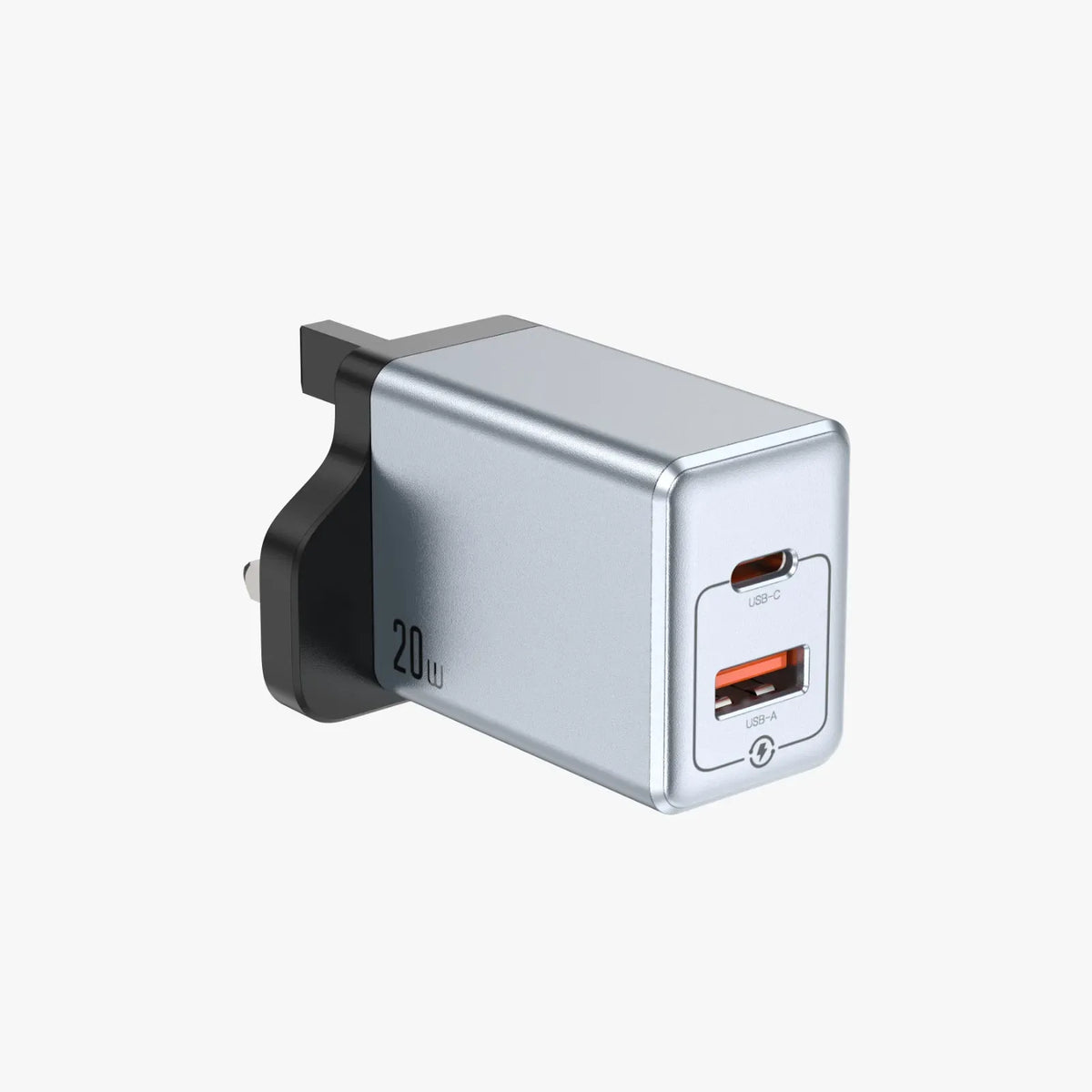 Green Lion Premium Series Dual Port Wall Charger 20w Gray – image 5