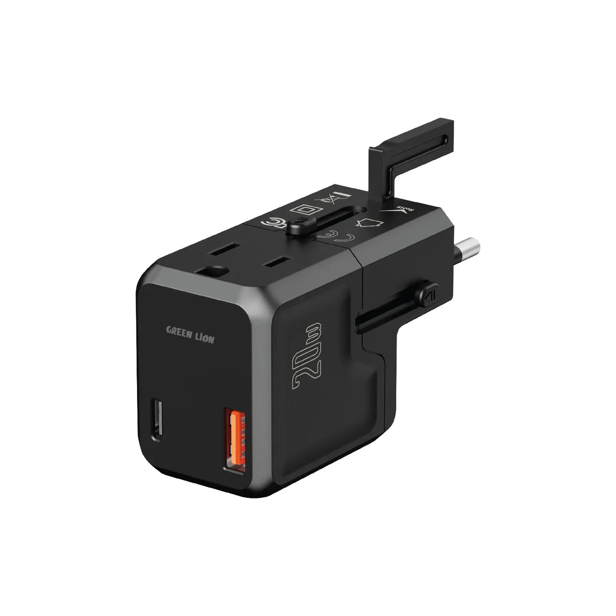 Green Lion Mini Travel Adapter PD 20w Fast Charging Black – image 2
