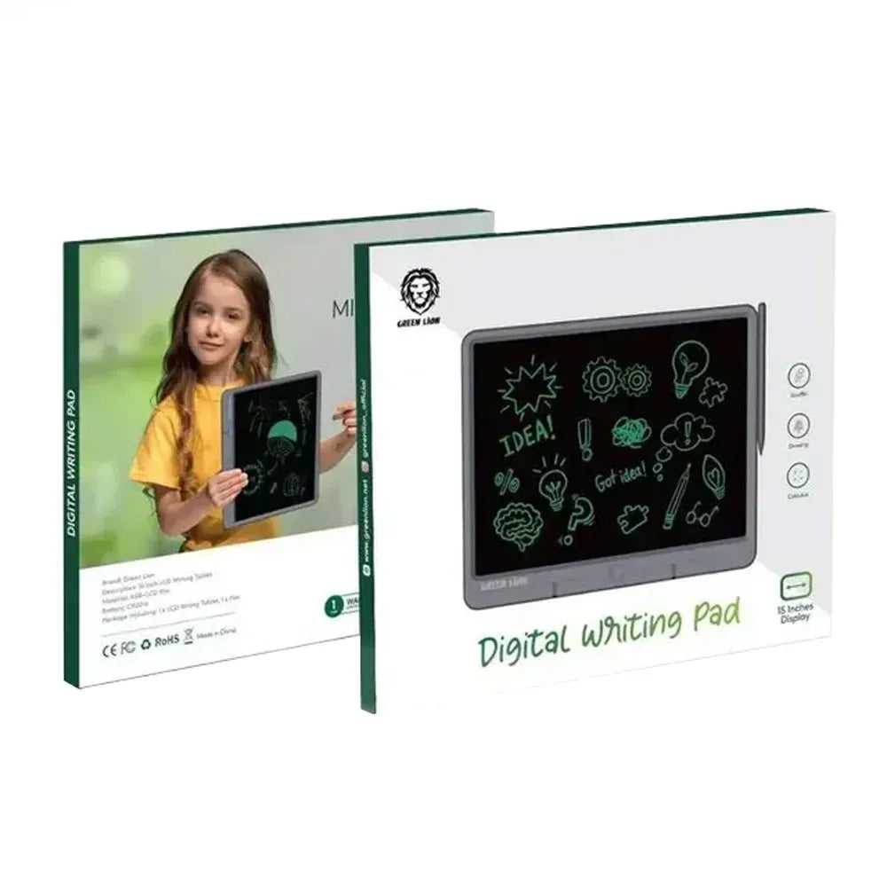 Green Lion LCD Digital Writing Pad 15 Gray – image 5