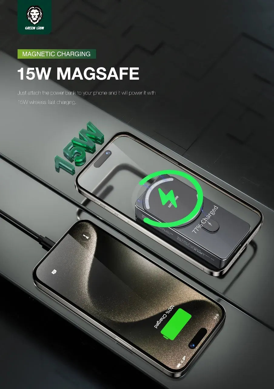 Green Lion 5000 m Ah Milton Power Bank - Black – image 2