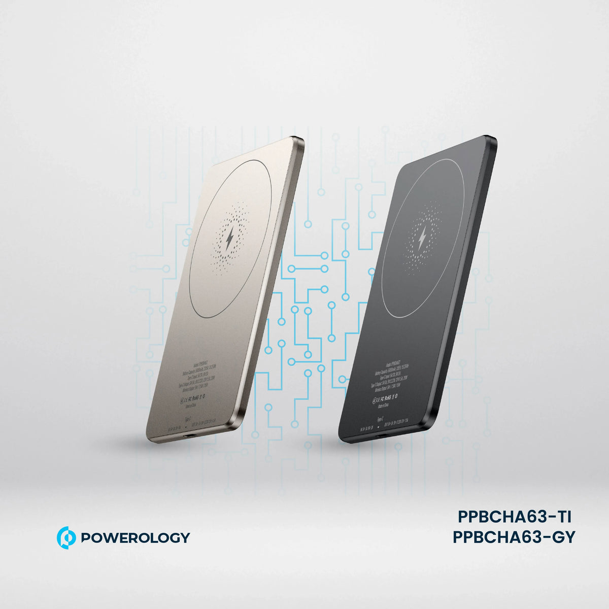 Powerology Ultra-Thin 5000 m Ah Mag Safe Power Bank - Grey – image 10