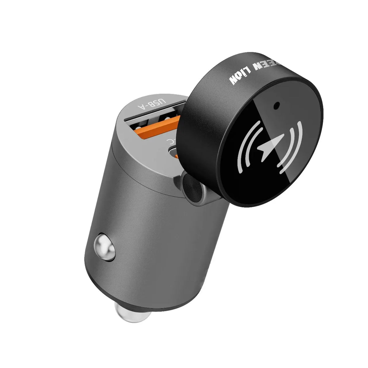 Green Lion Tracker Dual Port Car Charger Black – image 2