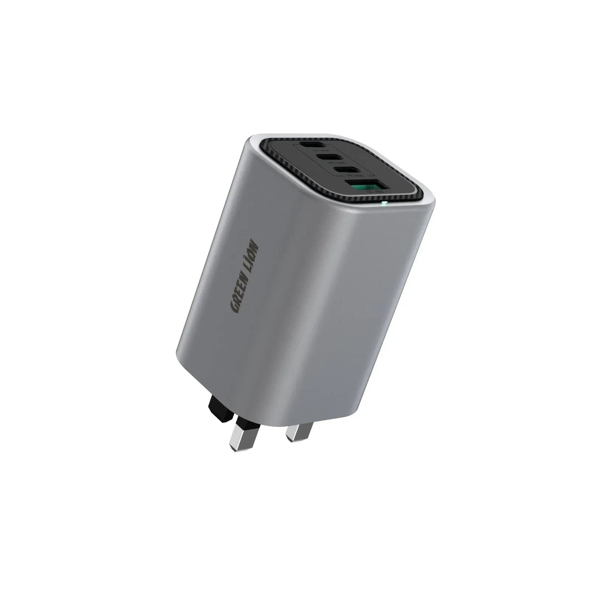 Green Lion Premium Series UKPlug Wall Charger-4 Port, PD 100 W,Cto CCable - Gray – image 3