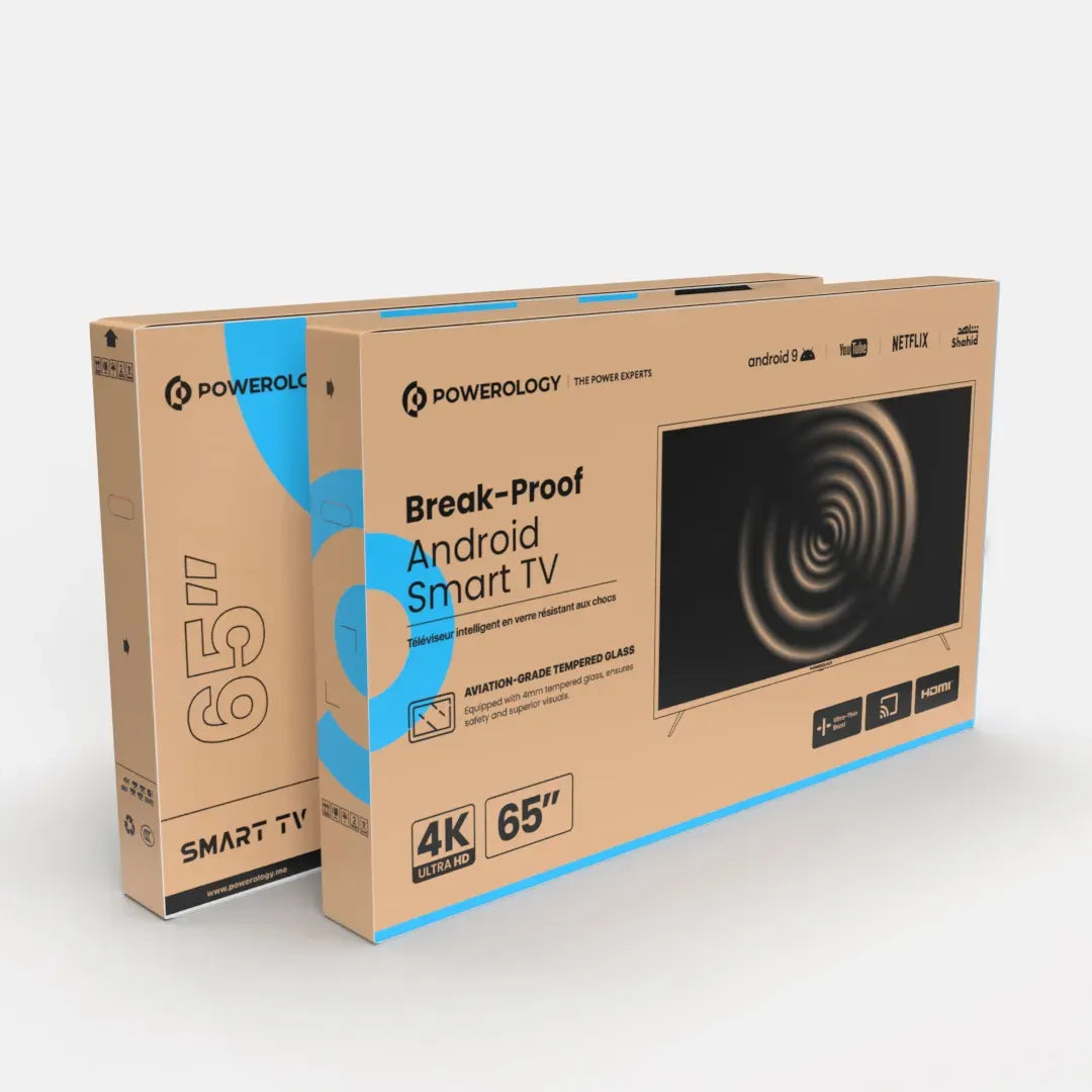 Powerology Break Proof Android Smart TV 65 Black – image 6