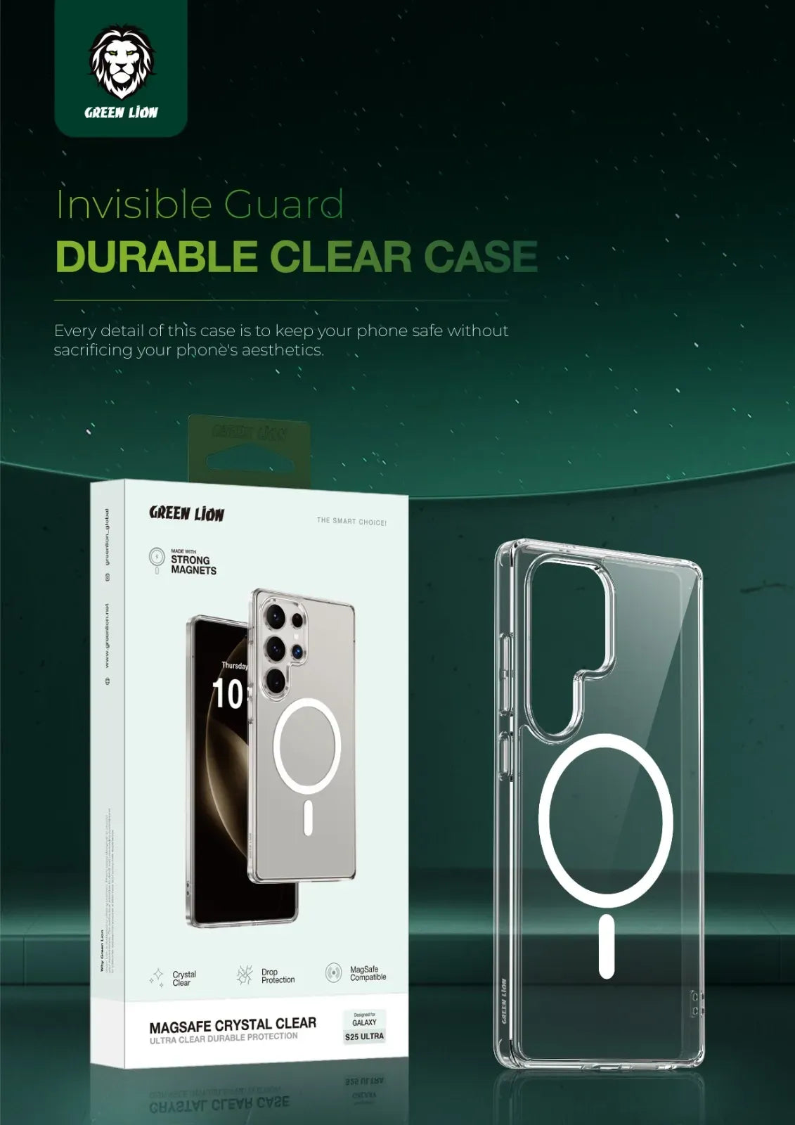 Green Lion MagSafe Crystal Clear – image 10