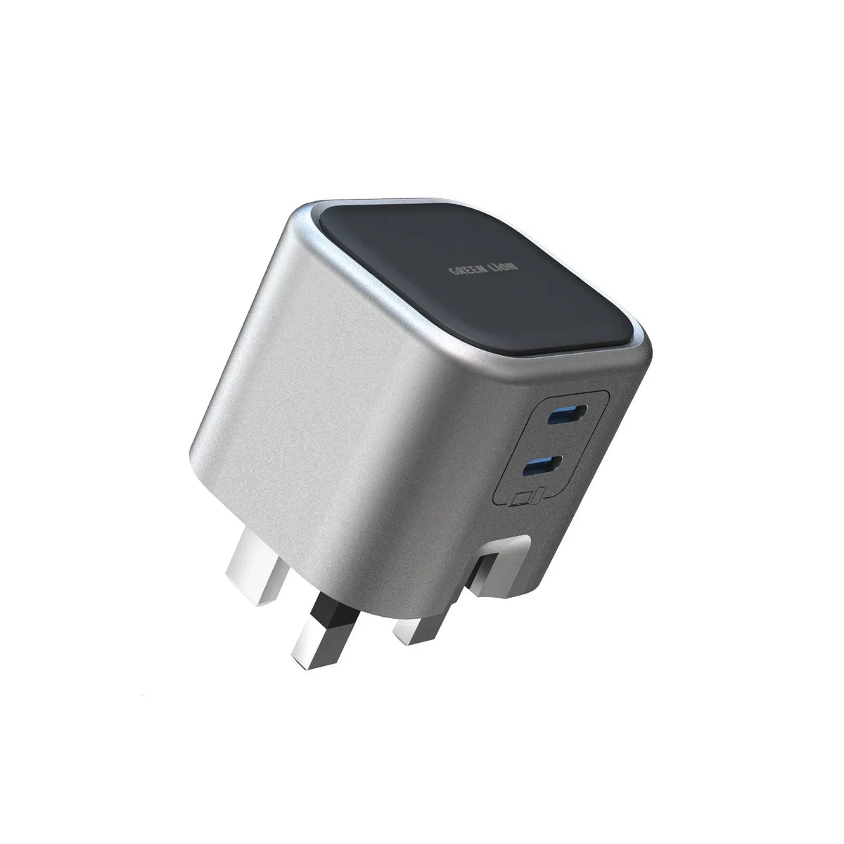 Green Lion Gan Adapter 45w 2 USB C Ports Grey – image 4