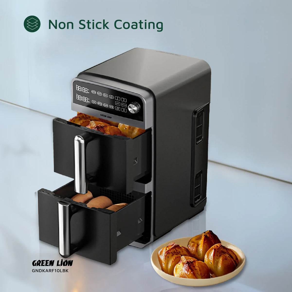 Green Lion Double Decker Air Fryer 10 L - Black – image 14