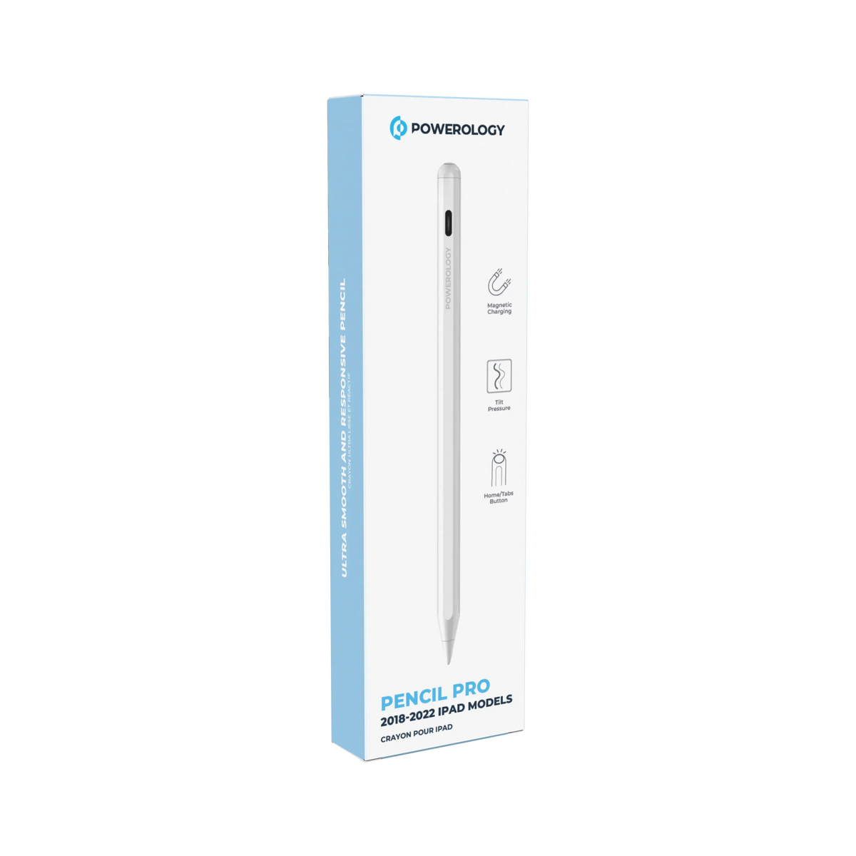 Powerology Pencil Pro(2018-2022 i Pad Models) - White – image 2