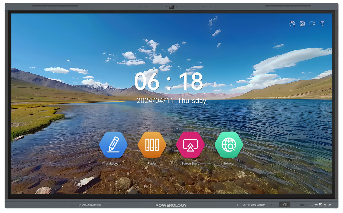 Powerology Dual Windows Android Interactive Smartboard 75 Black – image 4