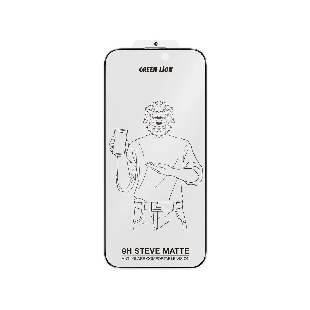 Green Lion 9 HSteve Matte AGGlass Protector - clear