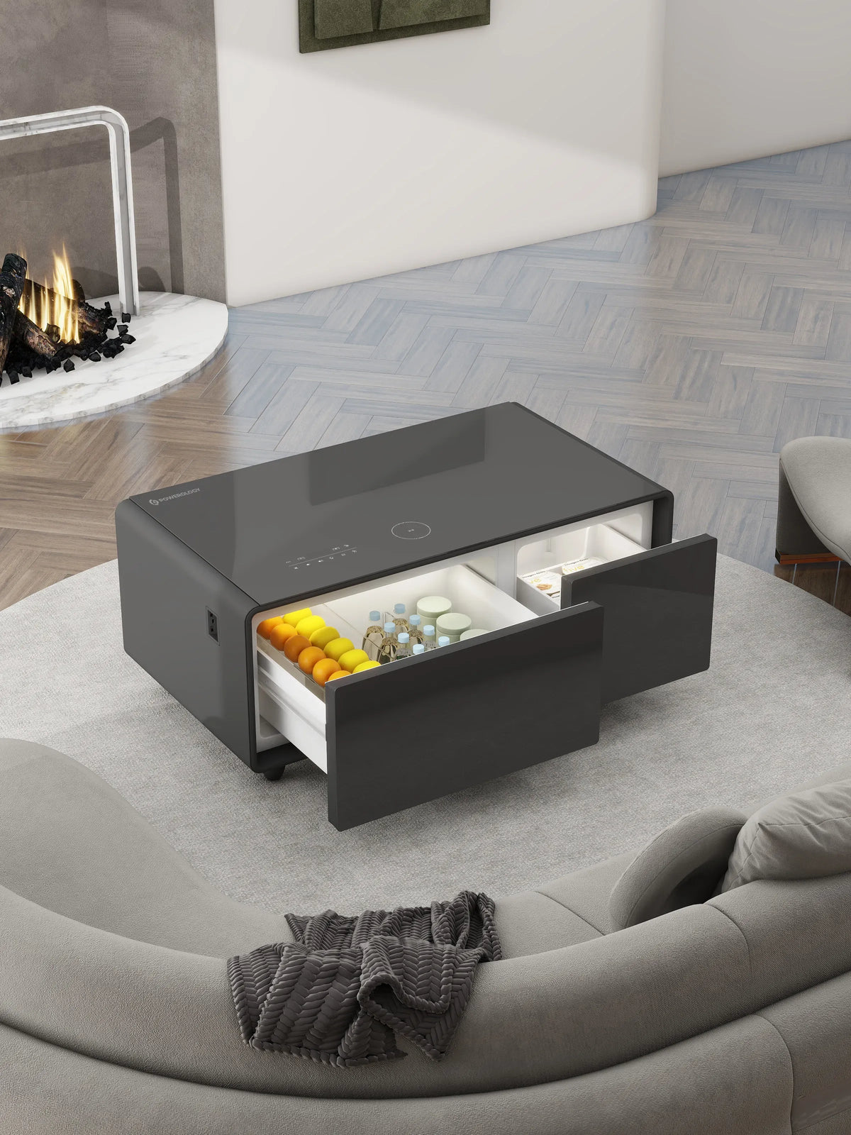 Powerology Fridge Coffee Table Hifi Speaker 93l Black – image 32