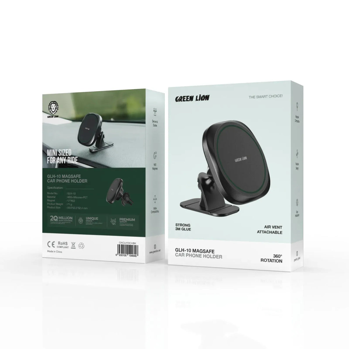 Green Lion Glh 10 MagSafe Car Phone Holder Black – image 3
