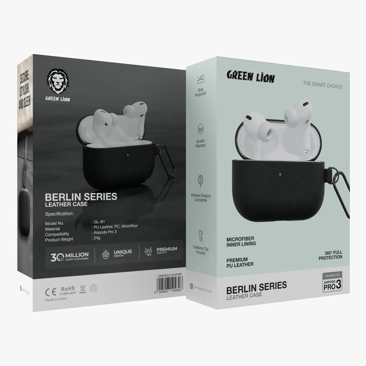 Green Lion Berlin Series Leather Case for Airpods Pro 3 – image 2