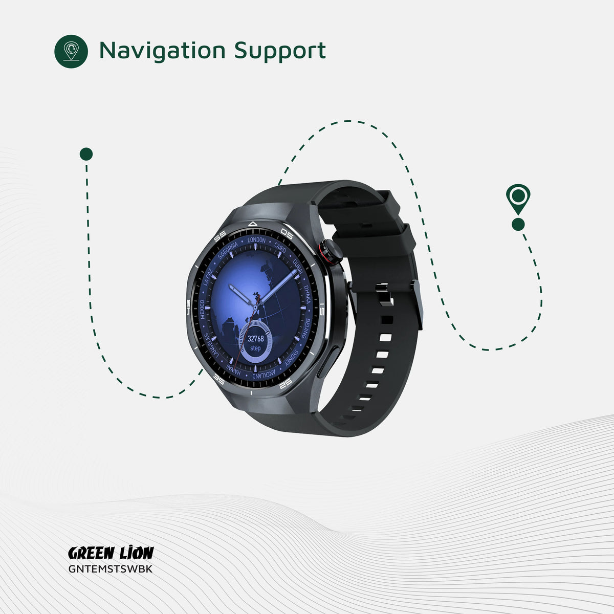 Green Lion Tech Master Smart Watch - Black – image 15