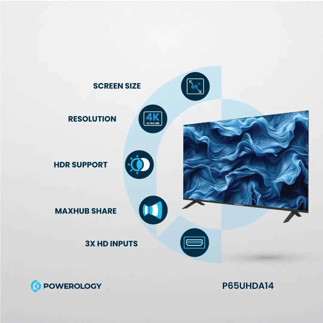 Powerology Android Smart TV 65 Black – image 16