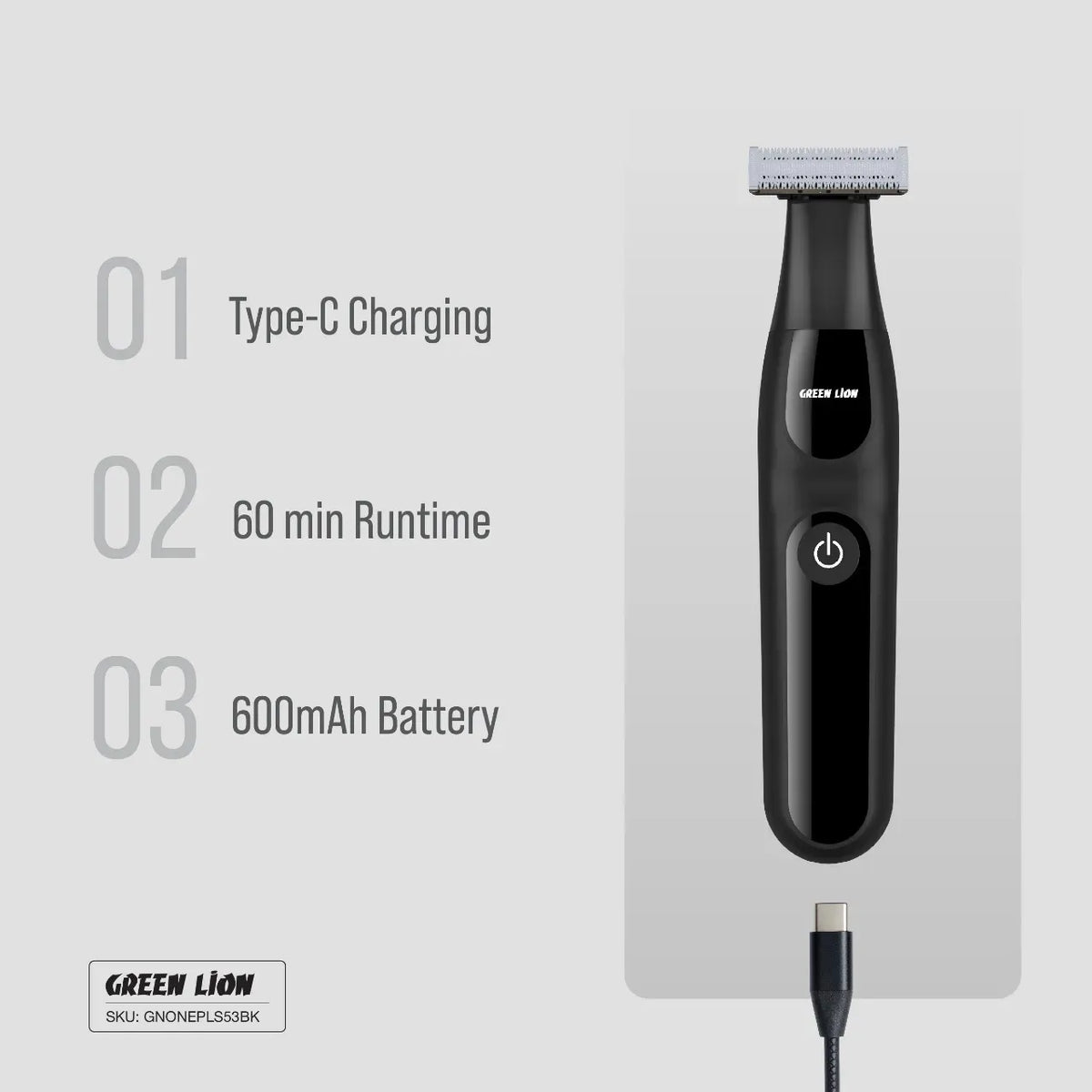 Green Lion One Blade Plus Hair Nose Eyebrow Trimmer Black – image 14