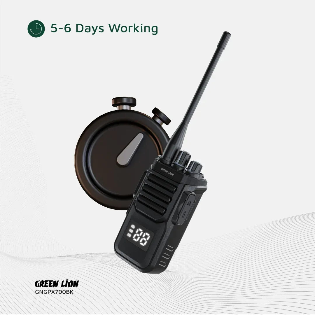 Green Lion Gpx700 Walkie Talkie Black – image 16