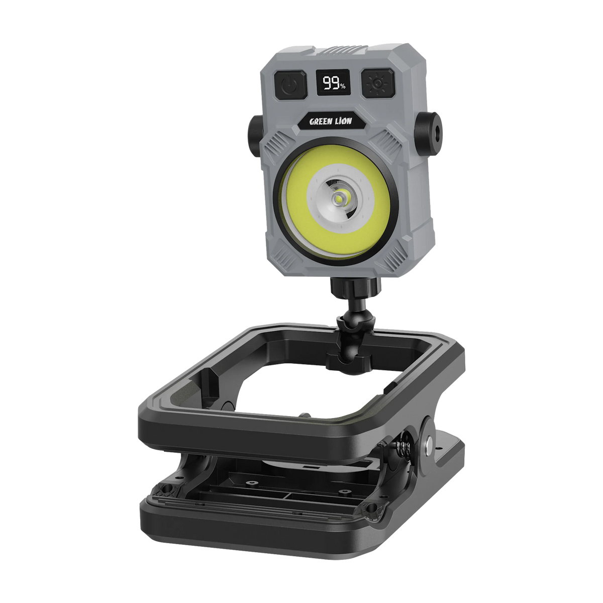 Green Lion Mini Clip LED Rechargeable Dual Color Light Black – image 4