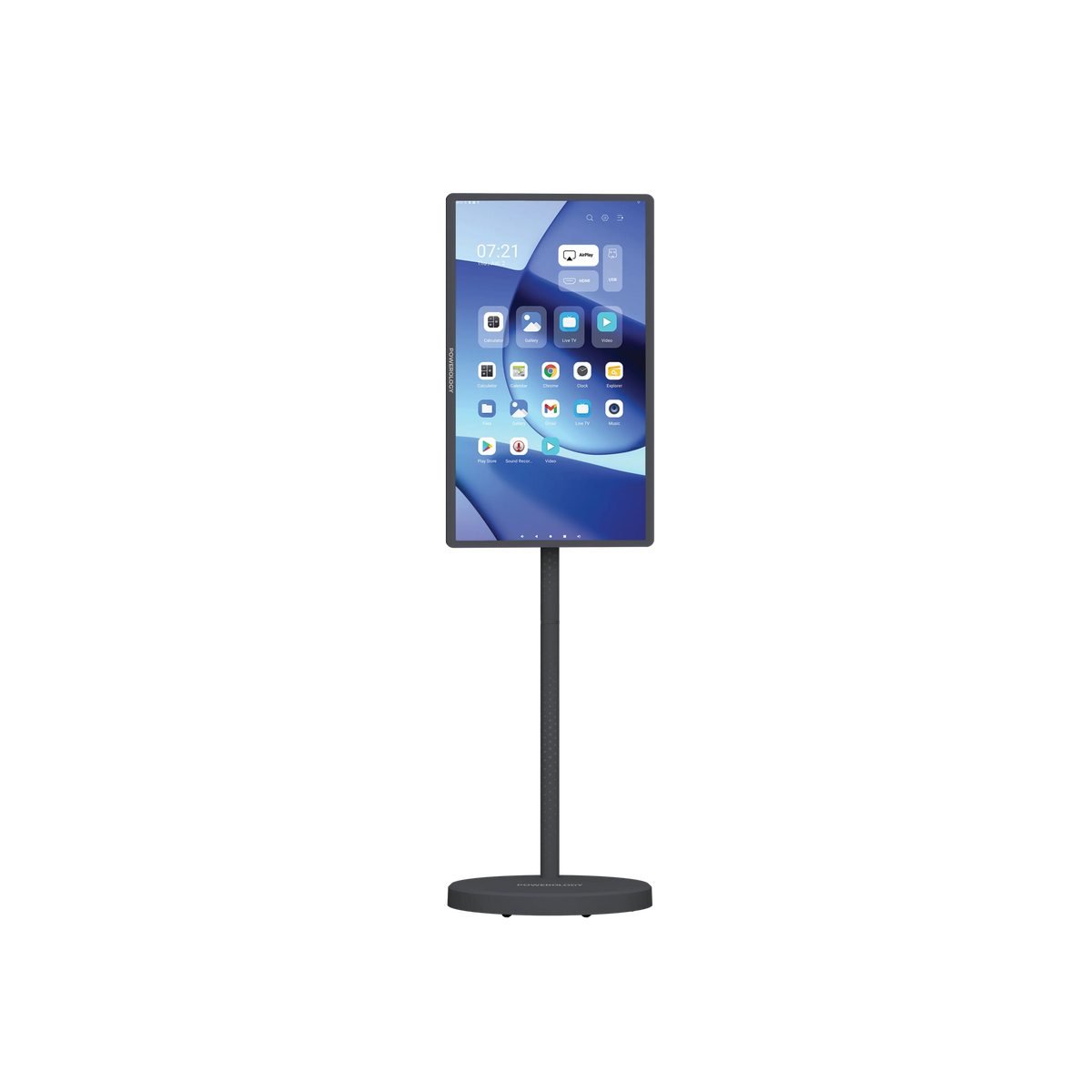 Powerology Banf 32 Portable Smart Monitor Gray – image 1