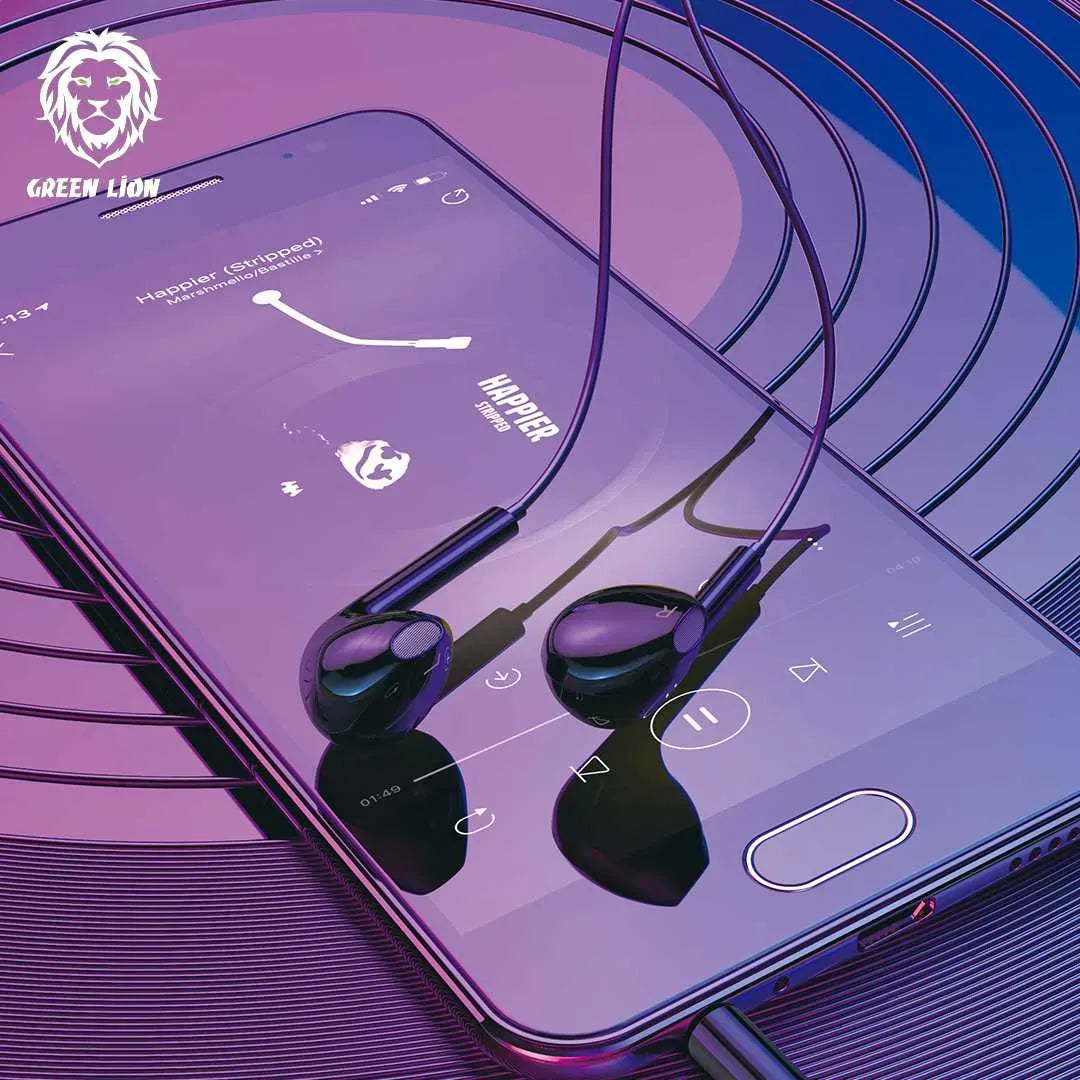 Green Lion Stereo Earphone (1.2 m) - Black – image 5