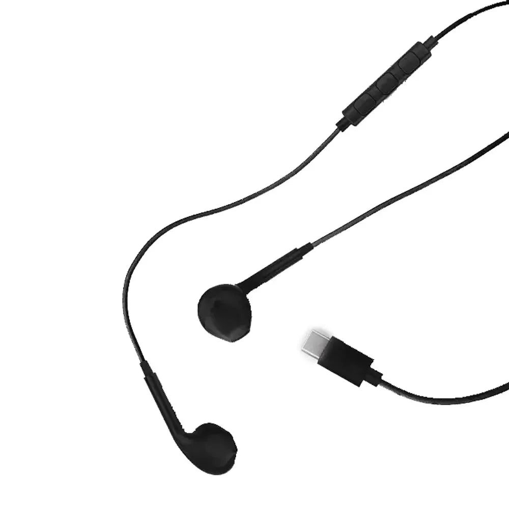Powerology Type-CConnector Stereo Earphone(1.2 m/4 ft) - Black – image 3